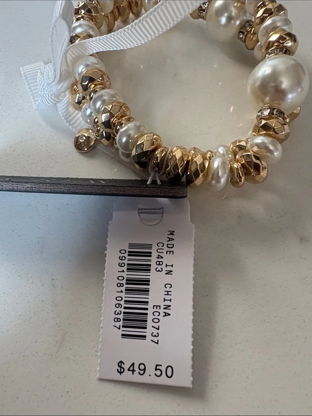 Beaded pearl bracelets set-of-two by J Crew NWT